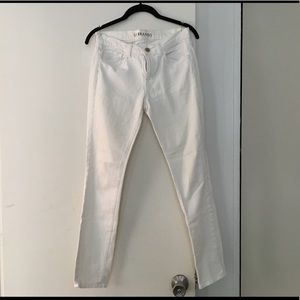J Brand White Skinny Leg Jeans #7649